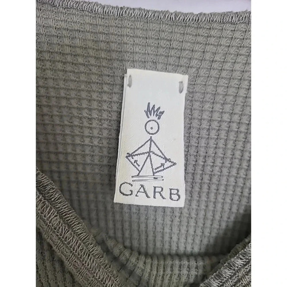 GARB Waffle Weave Dress Set Womens Size M/L Maxi Dress Top Green Lagenlook Boho - Picture 10 of 11